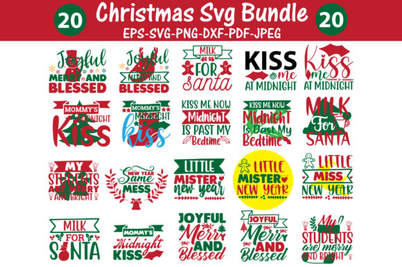 CHRISTMAS SVG 20 DESIGN BUNDLE