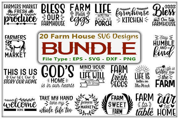 Farm House SVG Design Bundle