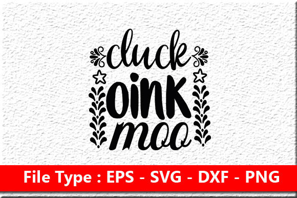 Farm House Svg Design , Cluck Oink Moo Review