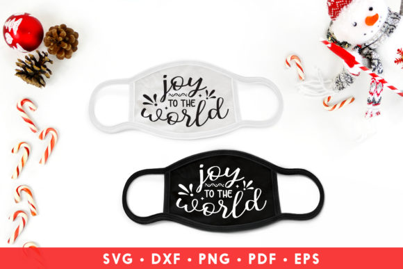 Joy to the World, Face Mask SVG