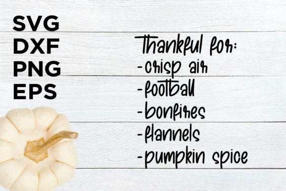 Thankful for Crisp Air Football SVG